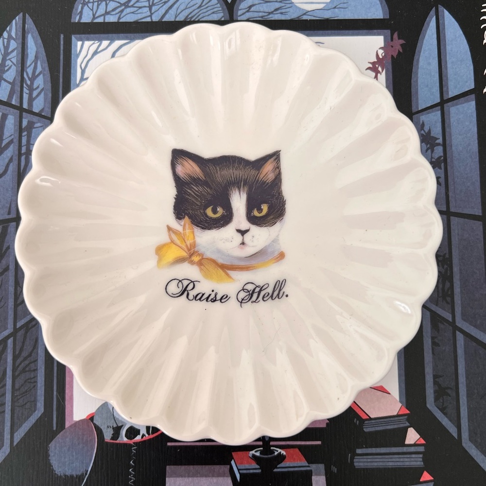 Raise Hell Cat Plate